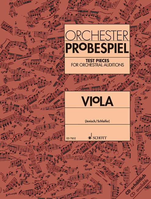 Orchester Probespiel. Test Pieces for Orchestral Auditions. Viola