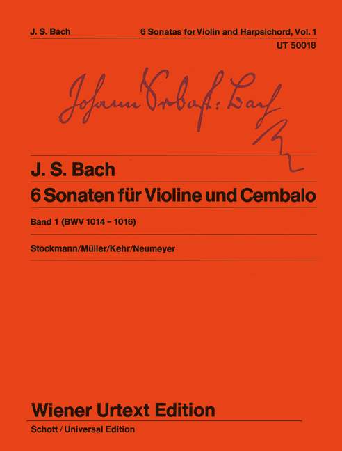 Six Sonatas BWV 1014 - 1016 Band 1 = 6 Sonaten BWV 1014 - 1016 Band 1. 9783850550178