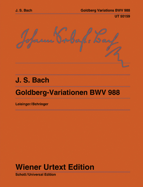 Goldberg Variations BWV 988 = Goldberg-Variationen (Klavierübung IV) BWV 988. 9783850555678