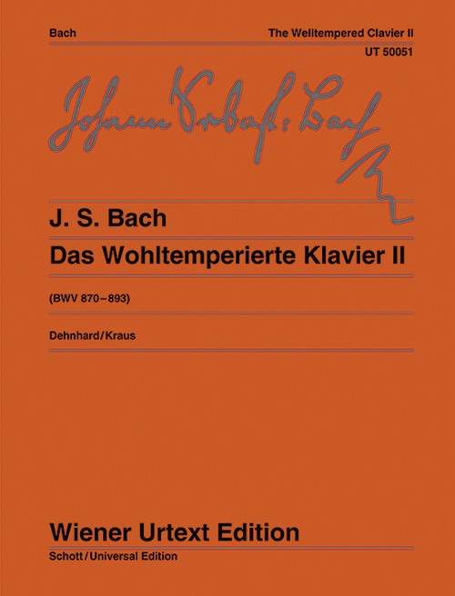 Das Wohltemperierte Klavier II (BWV 870-893) = The Welltempered Clavier II. 9783850550512
