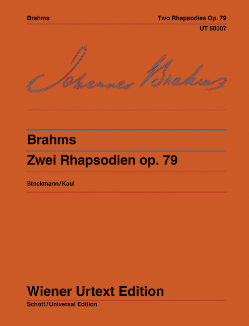 Two Rhapsodies op. 79 = Zwei Rhapsodien op. 79. 9783850550062