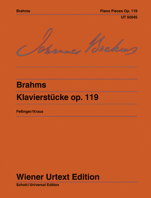 Piano Pieces op. 119 = Klavierstücke op. 119