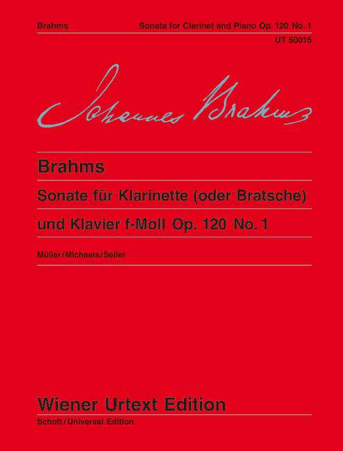 Sonate für Klarinette (oder Bratsche) und Klavier, f-Moll, op. 120, Nr. 1