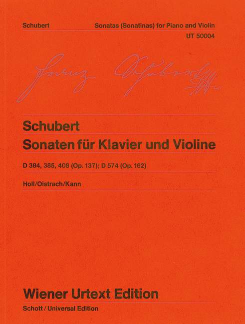 Sonatas for Piano and Violin = Sonaten für Klavier und Violine. 9783850550048