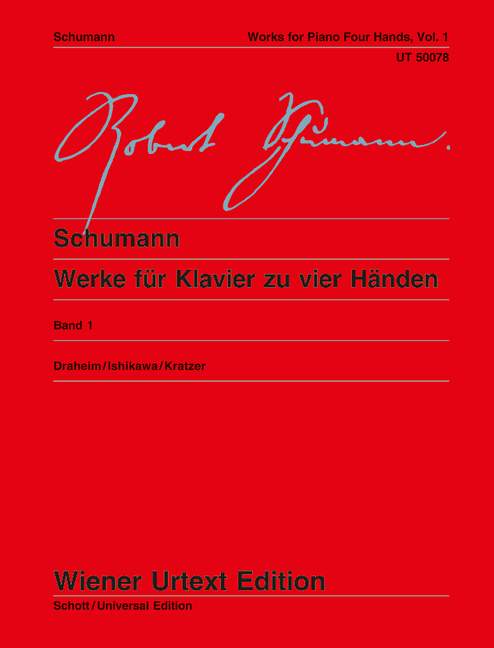 Works for Piano Four Hands Band 1 = Werke für Klavier zu vier Händen Band 1. 9783850556453