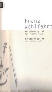 60 Etüden = 60 Studies, opus 45, para violín