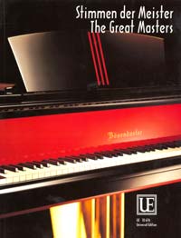 Great Masters, 40 of the finest easy to moderately difficult classical pieces, piano