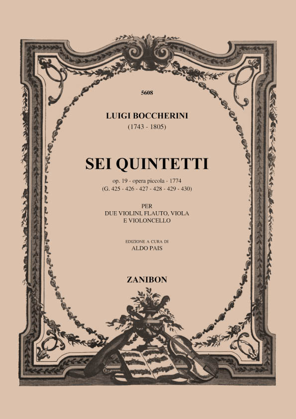 6 Quintet Op. 19 (1797) Opera Piccola: Per Flauto, 2 Violini, Viola, Violoncello - Parti