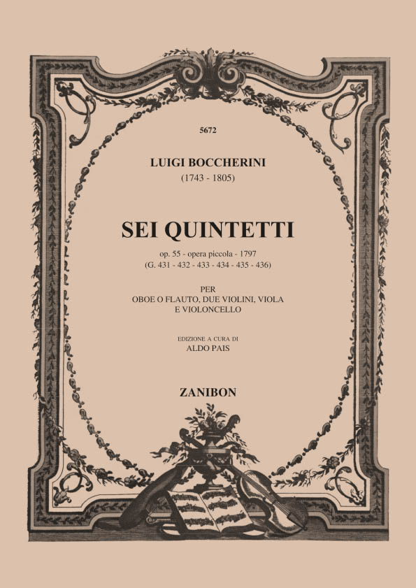 6 Quintet: Per Flauto/Oboe, 2 Violini, Viola, Violoncello - Parti. 9790520011419