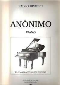 Anónimo, para piano