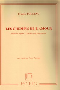 Les chemins de l?amour, vals chanté pour chant et piano