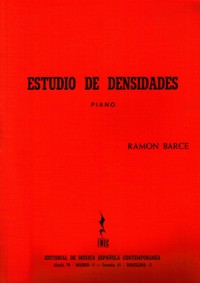 Estudio de densidades, para piano