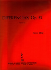 Diferencias, op. 53, para piano