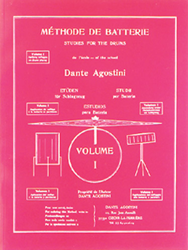 Methode De Batterie - Studies For The Drums - Solfege Batterie. Volume 1