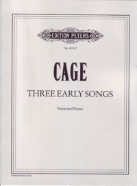 Three Early Songs, for voice and piano