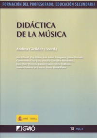 Música: Didáctica de la música. Formación del profesorado. Educación secundaria. 9788499800042