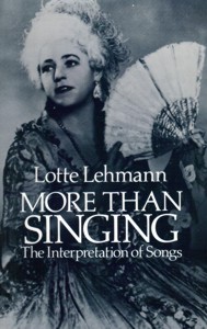 More Than Singing. The Interpretation of Songs