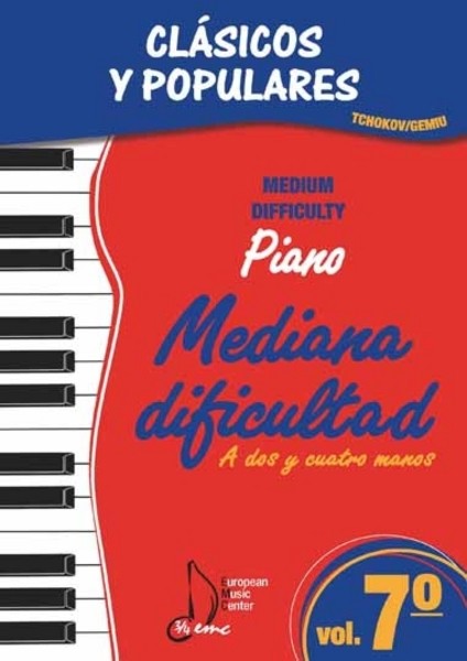 Clásicos y populares, vol. 7: piano mediana dificultad, a dos y cuatro manos. 55195