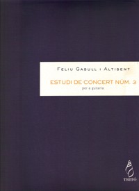 Estudi de concert núm. 3, per a guitarra, de trèmolo. 9790692046684