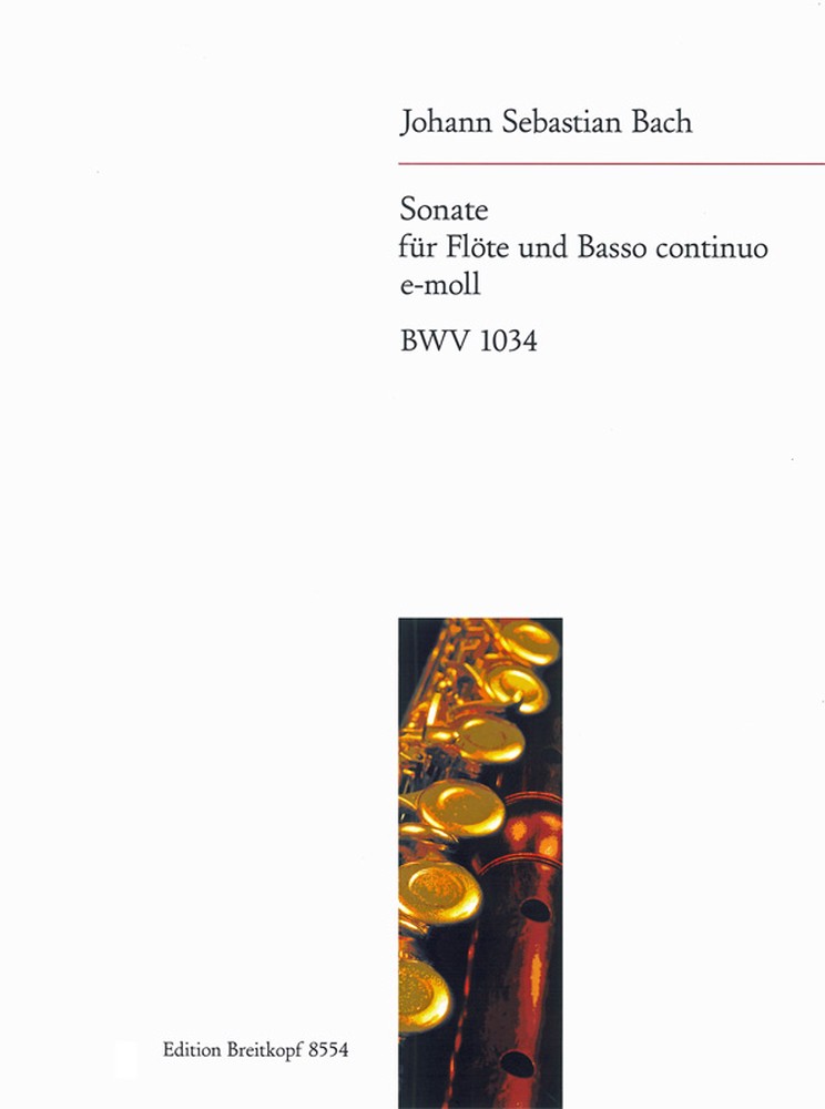 Sonate e-moll BWV 1034 für Flöte und Basso Continuo