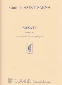 Sonate opus 167, pour clarinette en Si bémol & piano
