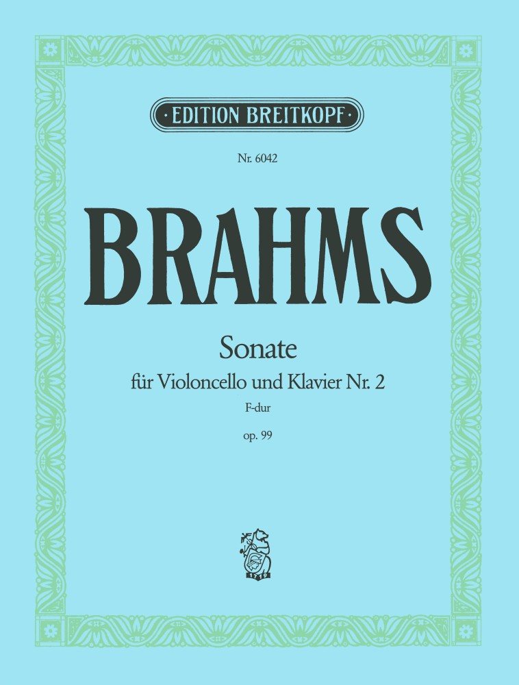 Sonate für Violoncello und Klavier Nr. 2 , F-dur, op. 99. 9790004165805