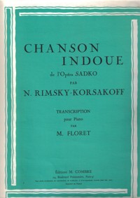 Chanson indoue, de l'Opera Sadko. Pour Piano simplifié