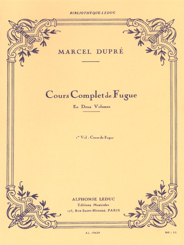 Cours complet de fugue, vol. 1