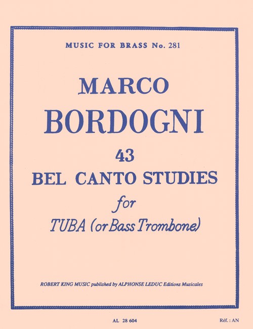 43 Bel Canto Studies for Tuba (or Bass Trombone)