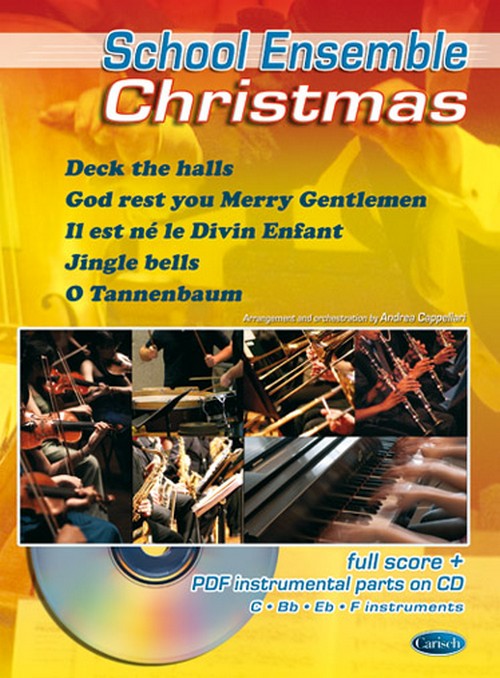 School Ensemble: Christmas, full score and PDF instrumental parts on CD