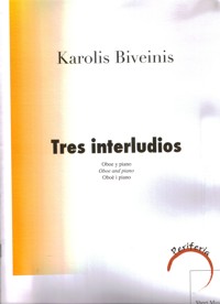 Tres interludios, para oboe y piano