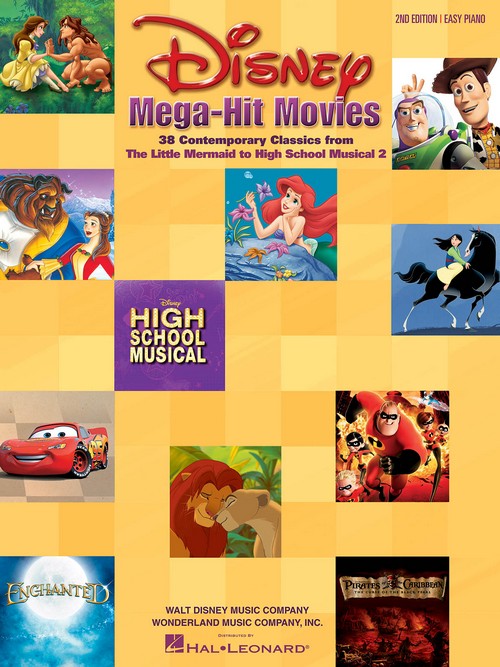 Disney Mega-Hit Movies, Easy Piano: 38 Contemporary Classics from The Little Mermaid to High School Musical 2. 9780634045141