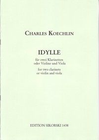 Idylle, for two clarinets or violin and viola