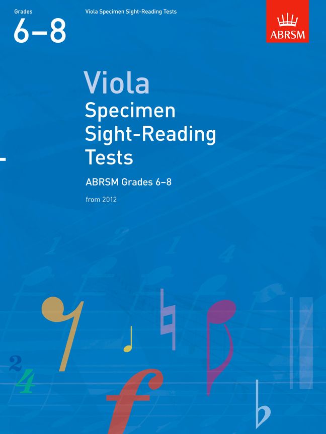 Specimen Sight-Reading Tests for Viola, Grades 6-8, from 2012