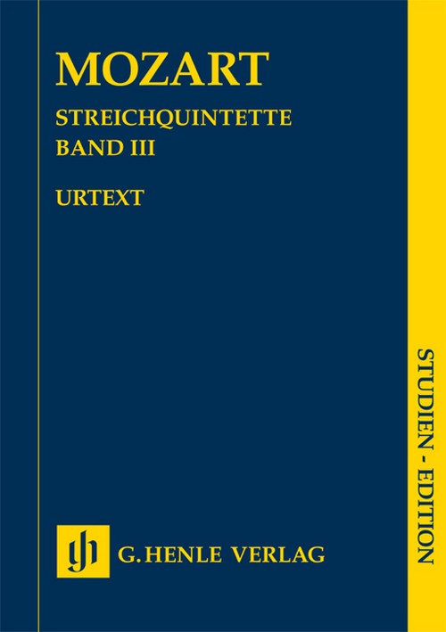 Streichquintette Band III. Urtext, Studien Edition. 9790201897790