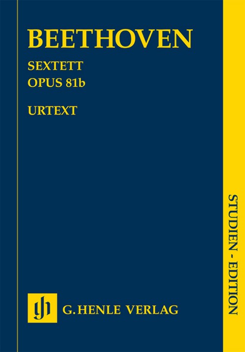 Sextett opus 81b. Urtext. Studien Edition