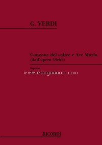 CANZONE DEL SALICE E AVE MARIA, LA , Voce/Piano. 9790040511499