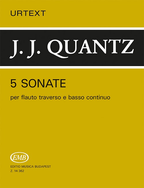 5 Sonate per flauto traverso e basso continuo