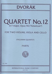 String Quartet No. 12 in F Major, op. 96, 'American', for Two Violins, Viola and Cello. Set of Parts
