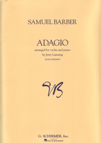 Adagio For Strings Violin/Piano