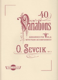 40 Variations arranged for Viola with piano accompaniment, op. 3