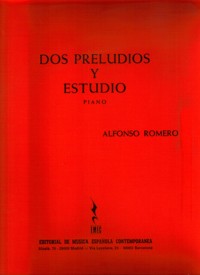 Dos Preludios y Estudio, para piano. 58178
