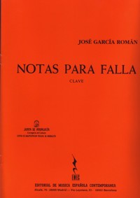 Notas para Falla. Clave