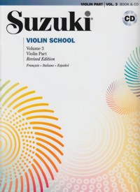 V. 3. Violin Part. Suzuki Violin School + CD. Revised Edition