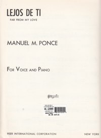 Lejos de ti, for Voice and Piano. 58527