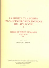 Libro de tonos humanos (1655-1656), vol. I. 9788400078812