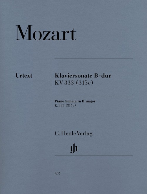 Klaviersonate B-dur, KV 333 = Piano Sonata in Bb major, KV 333. 9790201803975