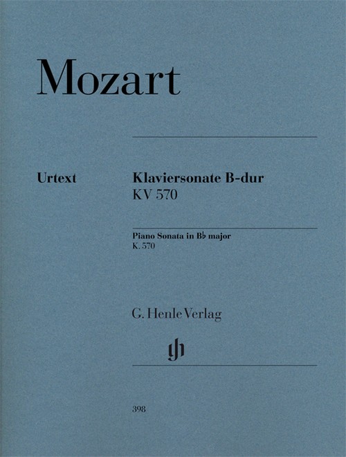 Klaviersonate B-dur, KV 570 = Piano Sonata in Bb major, KV 570