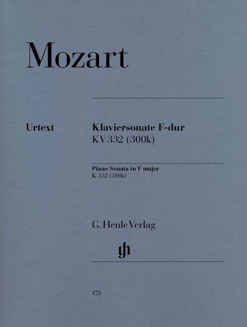 Klaviersonate F-dur, KV 332 = Piano Sonata in F major, KV 332. 9790201801780