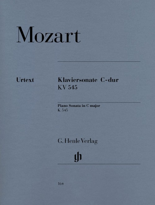 Klaviersonate C-dur, KV 545 = Piano Sonata in C major, KV 545. 9790201801643